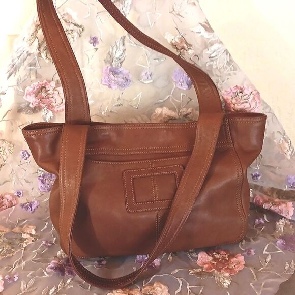 Fossil Leather Bag in Luggage Tan - Picture 4 of 16
